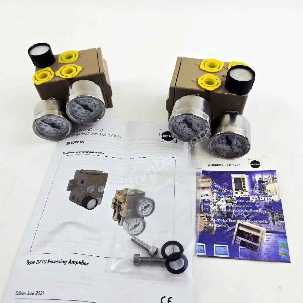 Samson 3710 Reversing amplifier with pressure gauge double acting